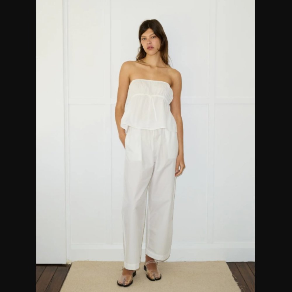 Deiji Studio Ease Trouser in White